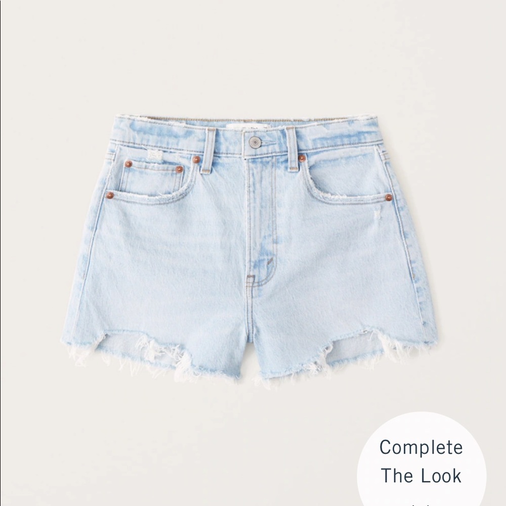 Abercrombie Curve Love High Rise Mom Shorts
